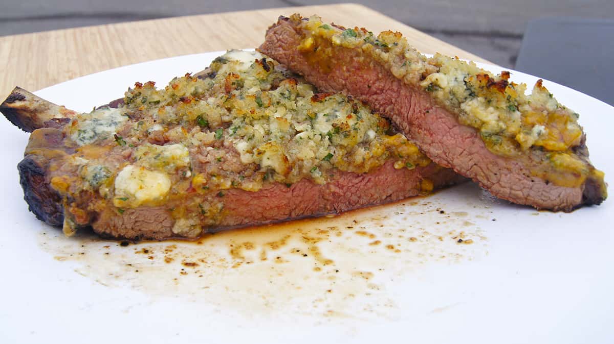 Bleu Cheese Crust Steak Topping Lake Geneva Country Meats