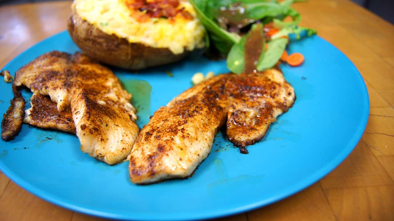 Blackened Tilapia from Lake Geneva Country Meats
